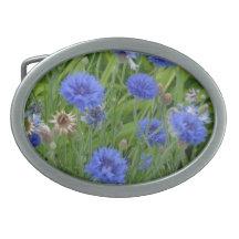 Cornflower Blues Belt Buckle