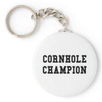 Cornhole Champion Keychain
