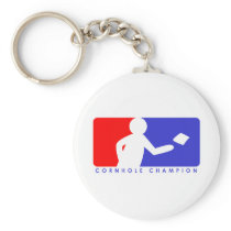 Cornhole Champion Keychain
