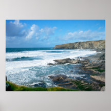 Cornish coast 2 poster