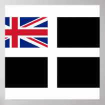Cornish Ensign, United Kingdom Print