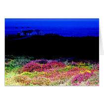 Cornish Heathers Landscape (2) Greeting Card