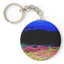 Cornish Heathers Landscape (2) Key Chain