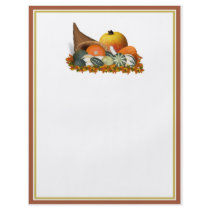 Cornucopia with Fall Gourds Flyers