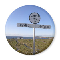Cornwall Lands End Fridge Magnet
