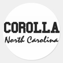 Corolla North Carolina Sticker