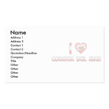 Corona del Mar, CA Business Card Templates
