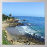 Corona Del Mar California CA Coastline Poster