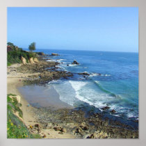 Corona Del Mar California CA Coastline Poster