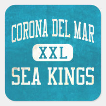 Corona del Mar Sea Kings Athletics Stickers