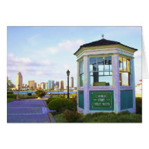 Coronado Ferry Toll Booth Greeting Cards