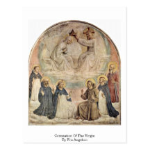 Coronation Of The Virgin By Fra Angelico Postcard