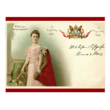 Coronation Queen Wilhelmina #004NL Post Card