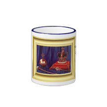 Coronation Regalia of Queen Elizabeth II Coffee Mugs