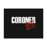 CORONER DARK POSTCARD