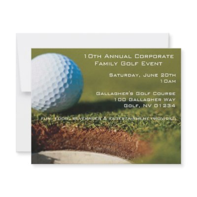 Corporate Golf Event Invitations by EnduringMoments
