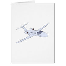 Corporate Jet Greeting Cards