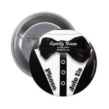 Corporate launches & functions promotional invites pinback button