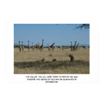 Corporate meeting - downsizing posters