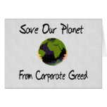 Corporate Planet Greeting Card