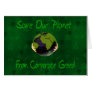 Corporate Planet Greeting Card