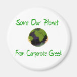 Corporate Planet Refrigerator Magnets