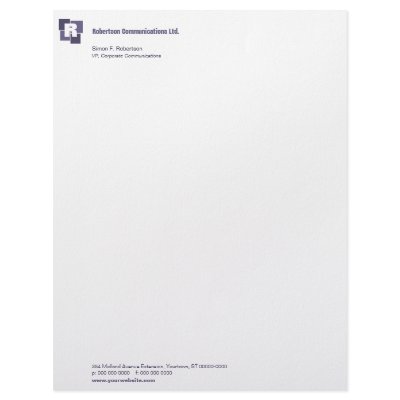 Corporate Squares Letterhead by starstreambusiness