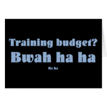 Corporate Training Budget Card