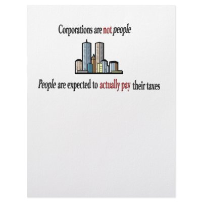 Corporations are not people Letterhead by joystickenvy