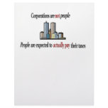 Corporations are not people Letterhead