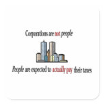 Corporations are not people Stickers