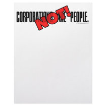 Corporations Are People. NOT! Customized Letterhead