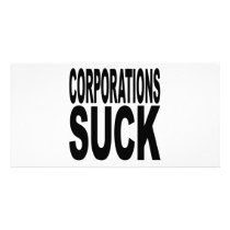 Corporations Suck Picture Card