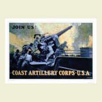 Corps d'artillerie de côte (US02042) affiches