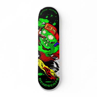 Corpseboard (art by low@northside tattooz) custom skate board by lougosi666