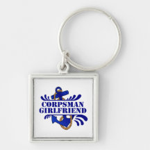 Corpsman Girlfriend, Anchors Away! Key Chain