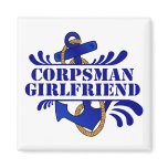 Corpsman Girlfriend, Anchors Away! Fridge Magnet