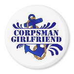 Corpsman Girlfriend, Anchors Away! Refrigerator Magnet
