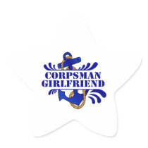 Corpsman Girlfriend, Anchors Away! Sticker