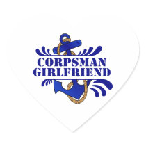 Corpsman Girlfriend, Anchors Away! Sticker