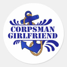 Corpsman Girlfriend, Anchors Away! Sticker