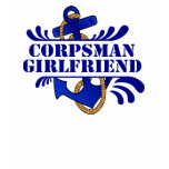 Corpsman Girlfriend, Anchors Away! t-shirts