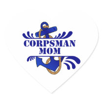 Corpsman Mom, Anchors Away! Stickers
