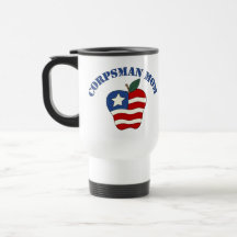 Corpsman Mom Patriotic Apple Coffee Mug