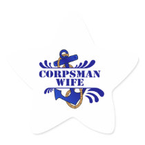 Corpsman Wife, Anchors Away! Sticker