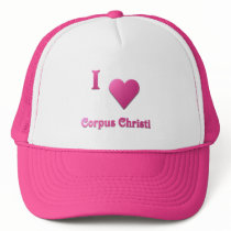 Corpus Christi -- Hot Pink Trucker Hat