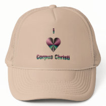 Corpus Christi -- Purple & Turquoise Trucker Hat