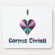 Corpus Christi -- Purple & Turquoise Mouse Pad