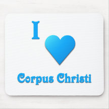 Corpus Christi -- Sky Blue Mousepads