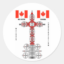 Correction de pétrole du Canada, autocollant de gi